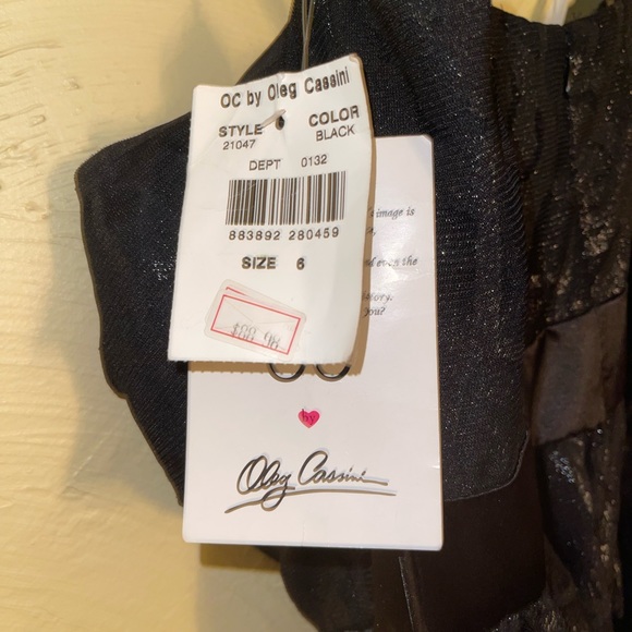 Black sparkly strapless dress - Picture 3 of 4